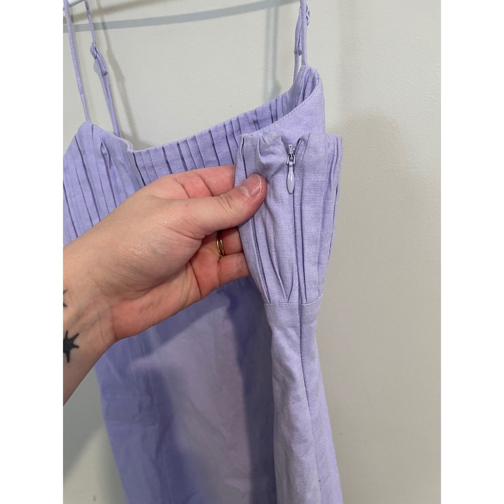 NWT Maeve By Anthropologie Ophelia Dress in Lilac Size 8 Mini Feminine Dainty - Picture 5 of 12